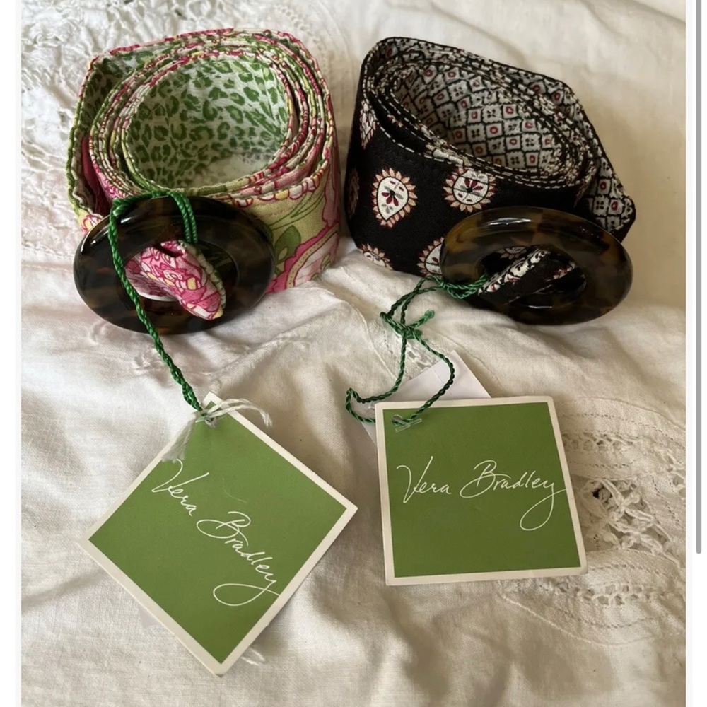 SOLD Set of 2 Vera Bradley Belts- new!